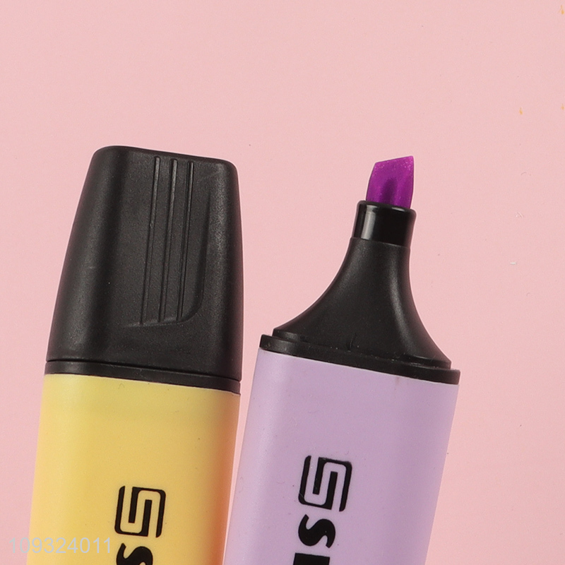 Hot products 6pcs school office highlighter pen set