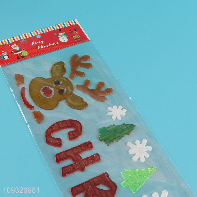 Low price tpr Christmas sticker window sticker