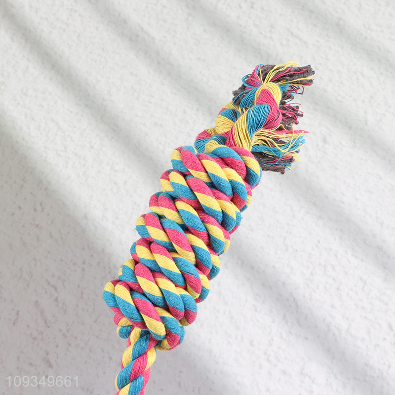 Low price pet cotton rope toys teething toys chew toys