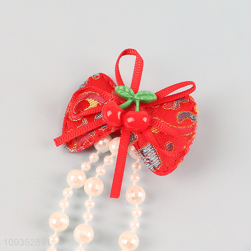 China factory children hair clips hair decoration with pearl