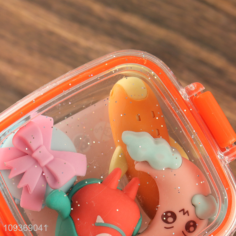Top products cartoon students stationery eraser set