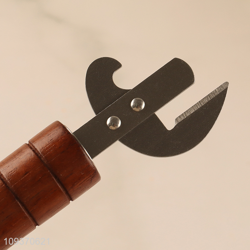 China supplier kitchen tool oyster knife with wooden handle