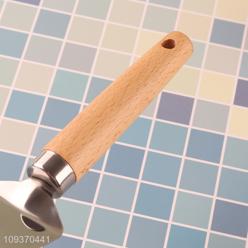 Good sale stainless steel cheese spatula with wooden handle