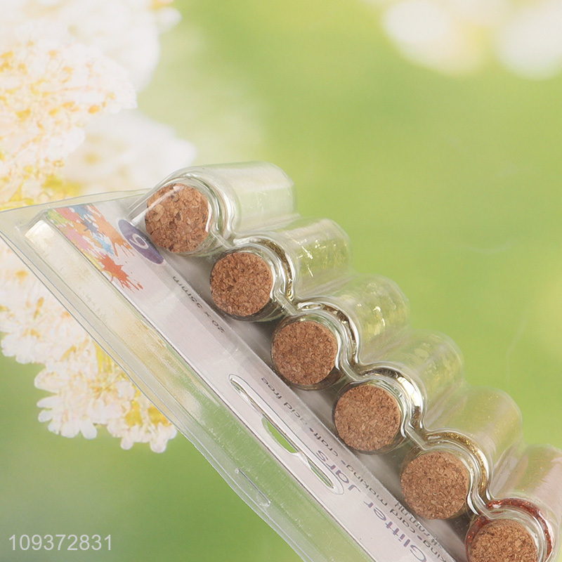 Popular products glass glitter jars party glitter powder