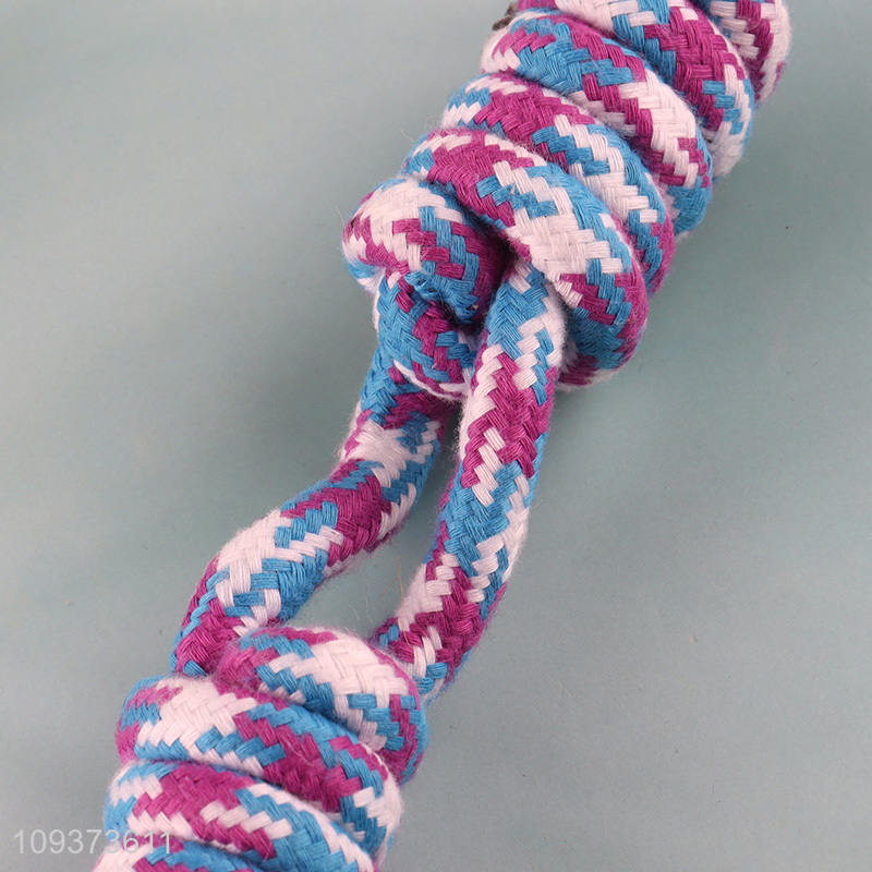 New product bite-resistant pet teething toys cotton rope toys