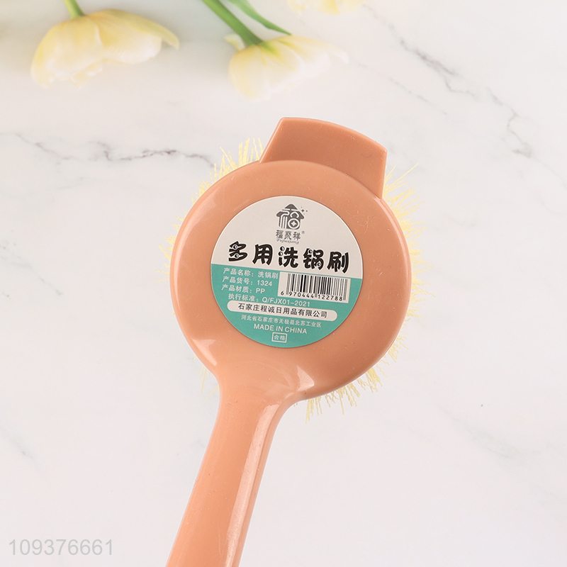 China supplier long handle kitchen pot brush for sale