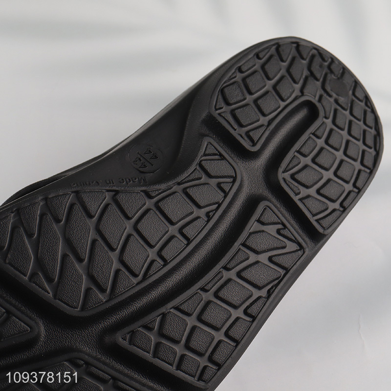 Good quality anti-slip summer slippers black flip flops