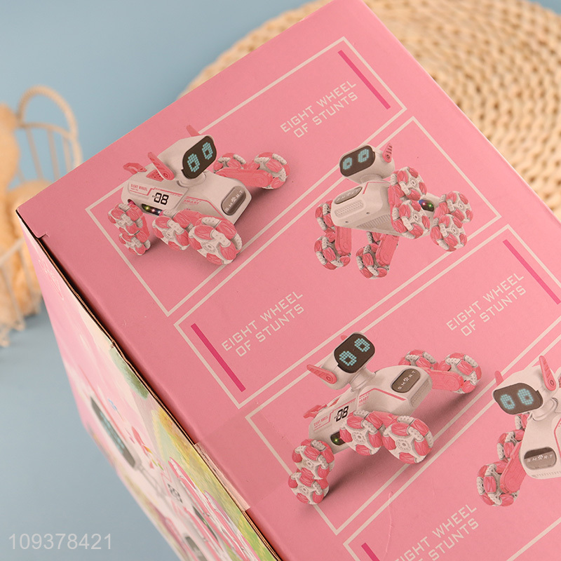 Good sale remote control eight-wheel stunt robot dog