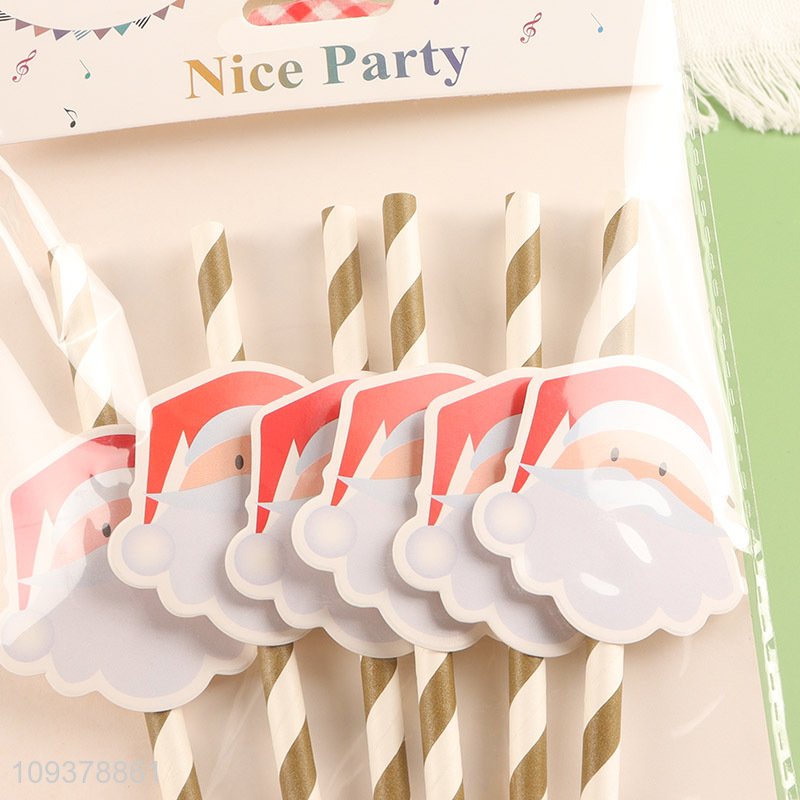 Factory direct sale paper straw drinking straw for Christmas party