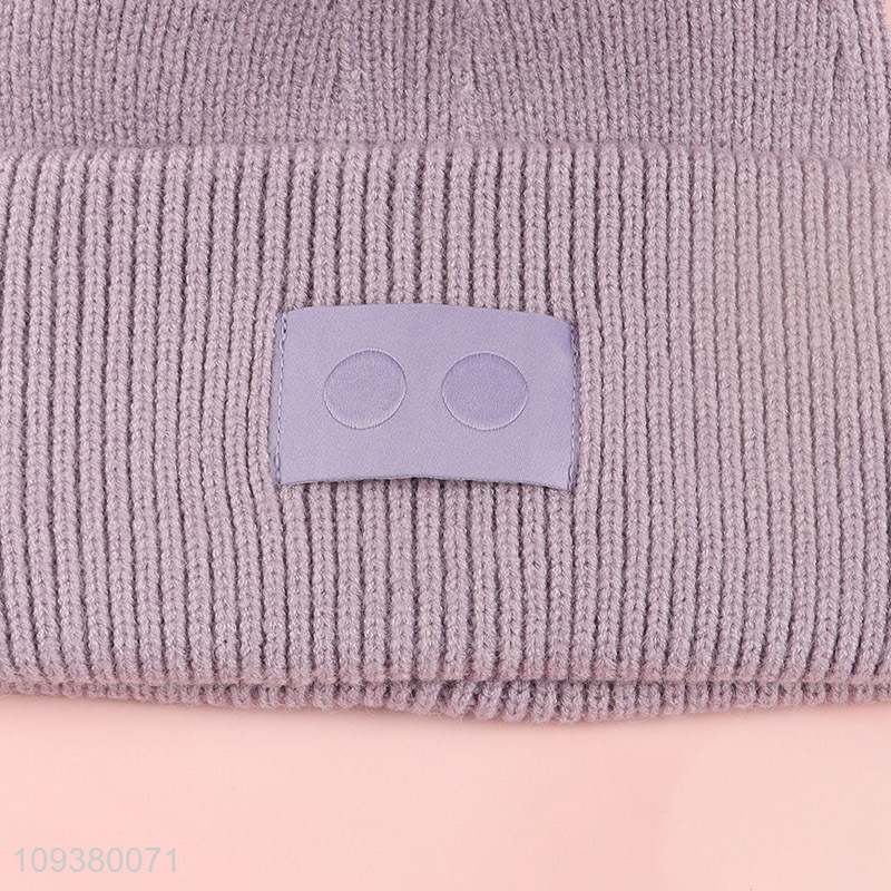 Good quality winter warm knitted hat beanies hat