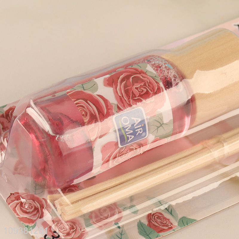 Factory supply rose home fragrance reed diffuser