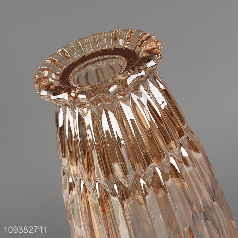 Low price glass flower vase hydroponic vase for sale