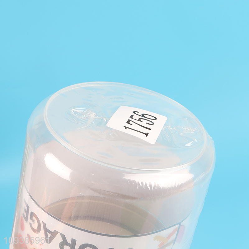 Hot sale round plastic sealed storage jar