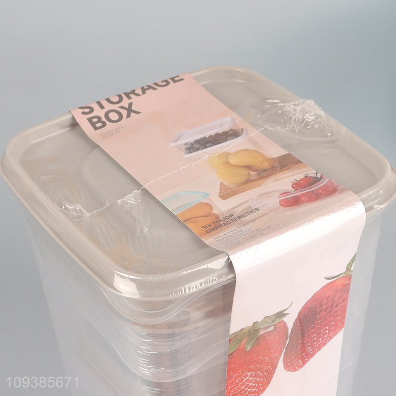 China supplier 5-piece plastic storage box for kitchen