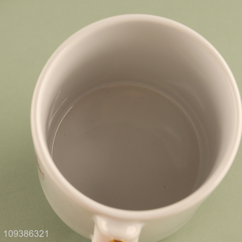 China factory ceramic water cup drinking cup with handle