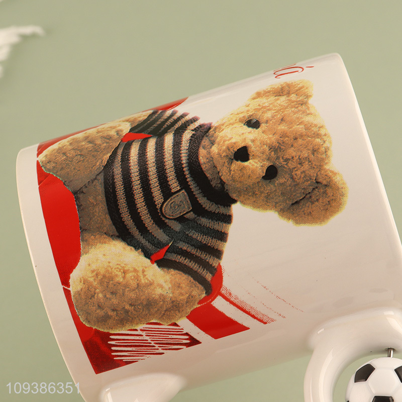New arrival  cartoon bear ceramic water cup drinking cup