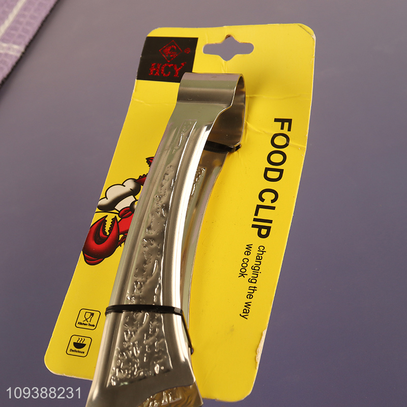 Top selling stainless steel food tongs food clips for kitchen