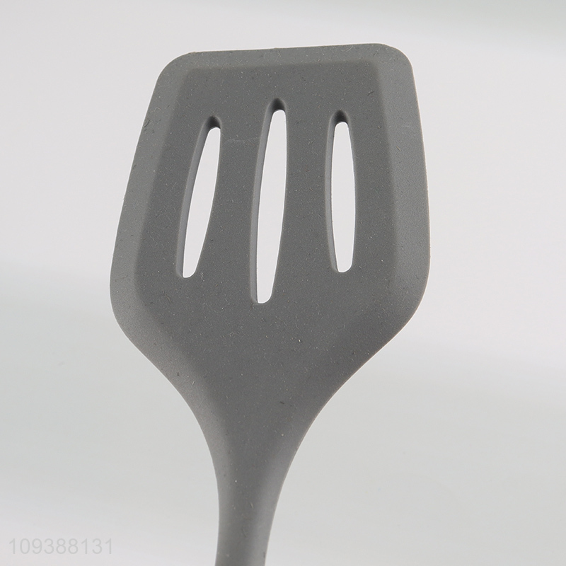 Low price silicone kitchen utensil slotted spatula