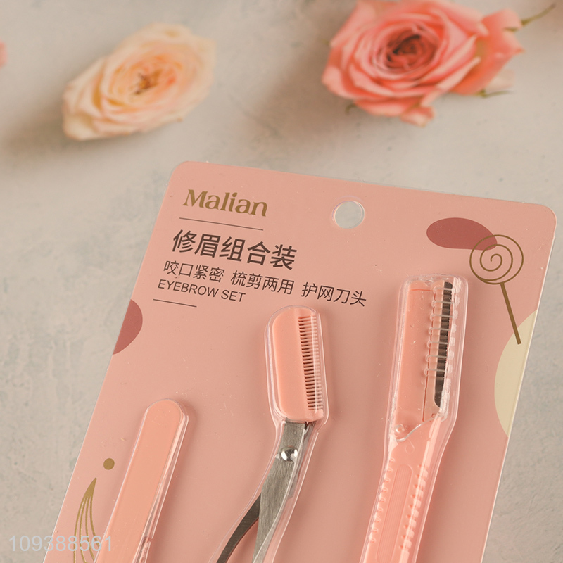 Good selling makeup tool eyebrow trimmer eyebrow set