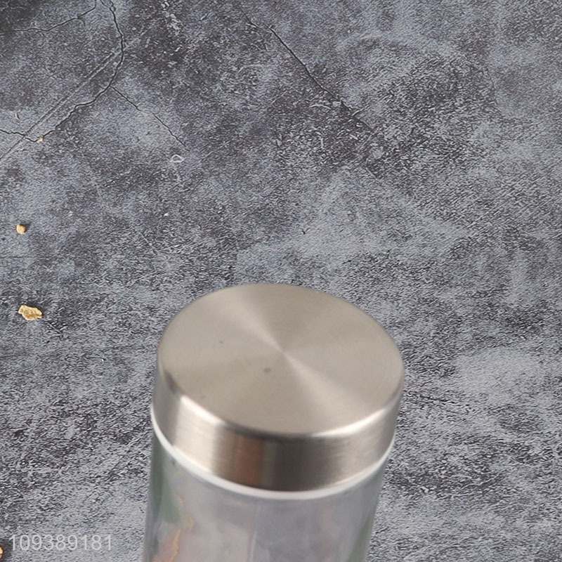 Low price glass condiment bottle salt bottle