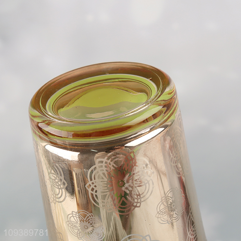 Top quality glass candle jar holder candle holder