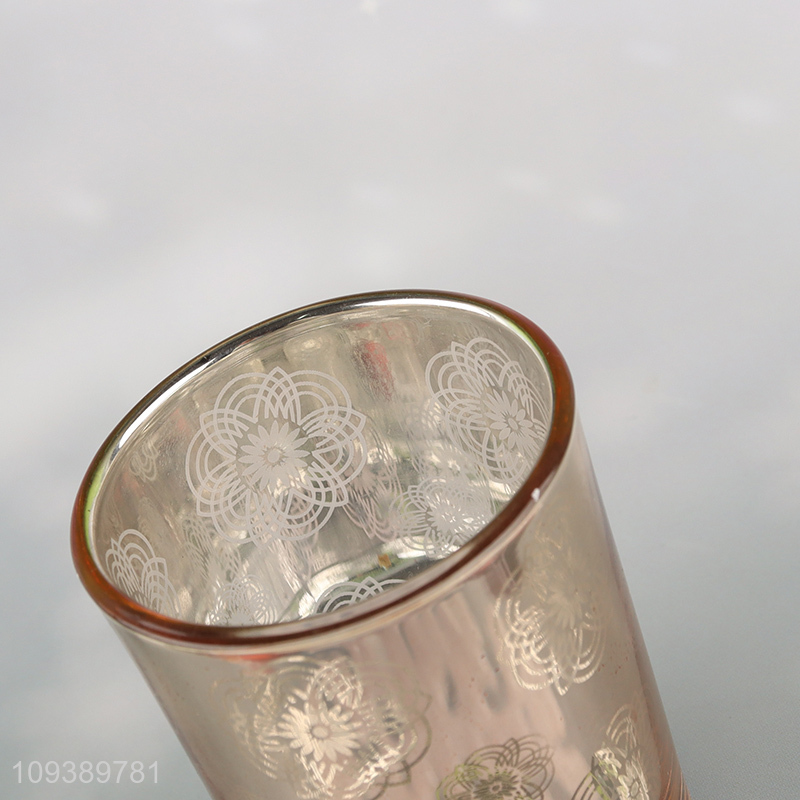 Top quality glass candle jar holder candle holder
