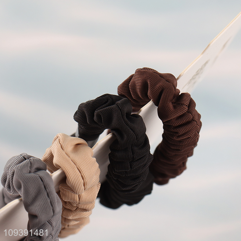 Best sale 4pcs elastic polyester hair bands hair rope