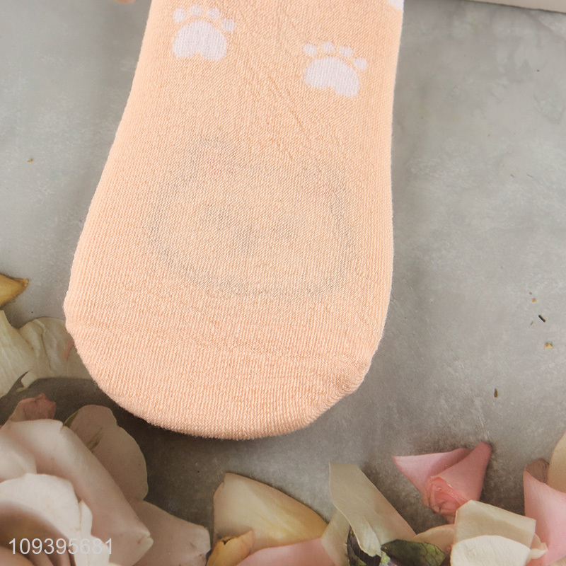 Top selling soft cartoon animal stretchy polyester boat socks
