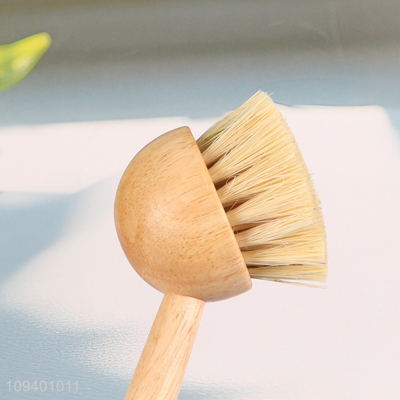 Best quality wooden handle kitchen pot brush