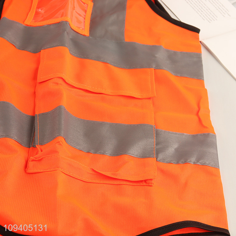 Good sale high visibility safety vest with multiple pockets