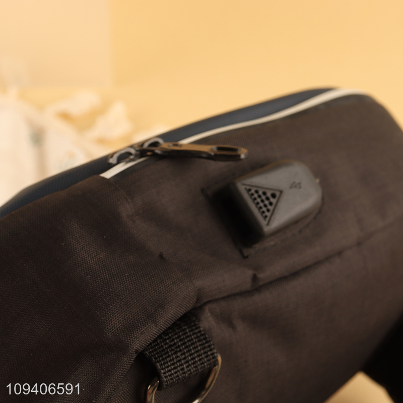 Factory supply portable black crossbody bag messenger bag