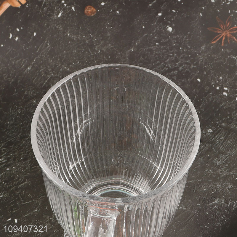 New style glass unbreakable water cup with handle