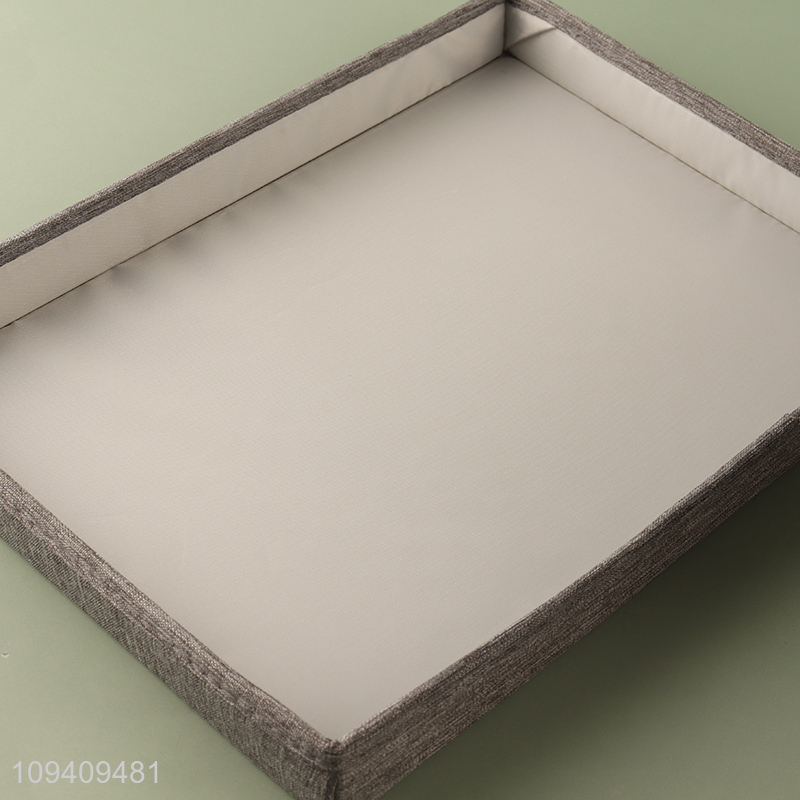 Factory direct sale cationic fabric storage box with lid