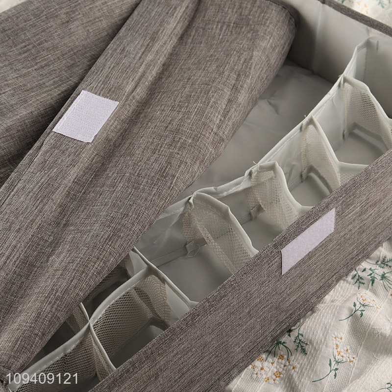China wholesale compartment cation storage box with lid