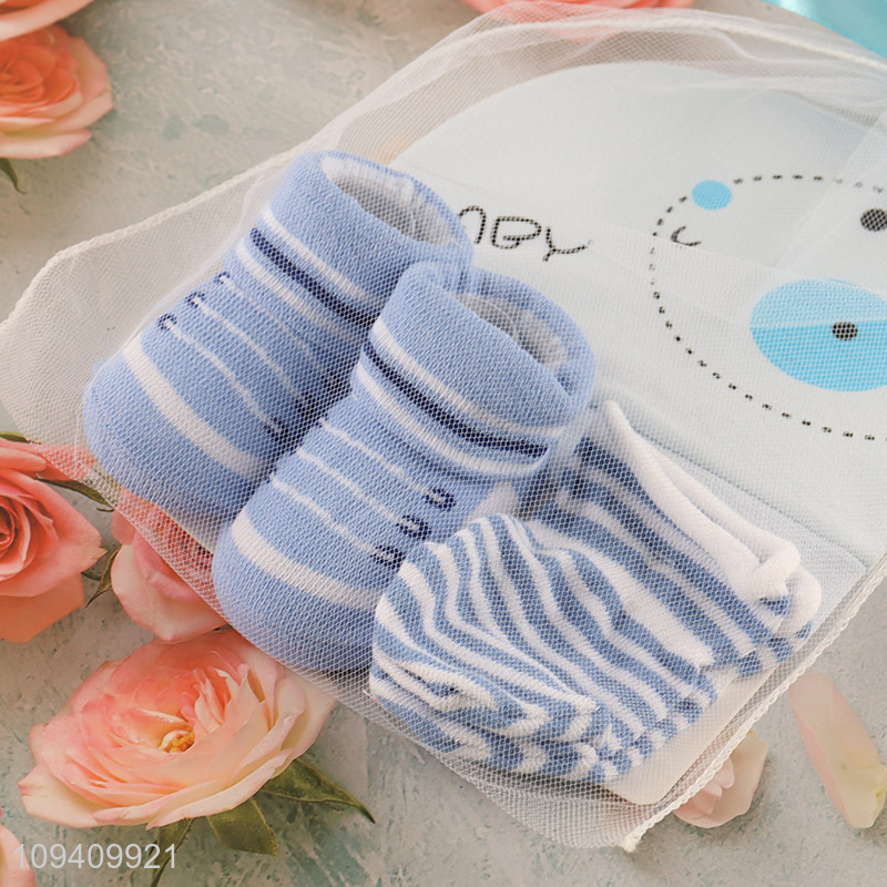 New arrival lovely newborn hat socks gift set