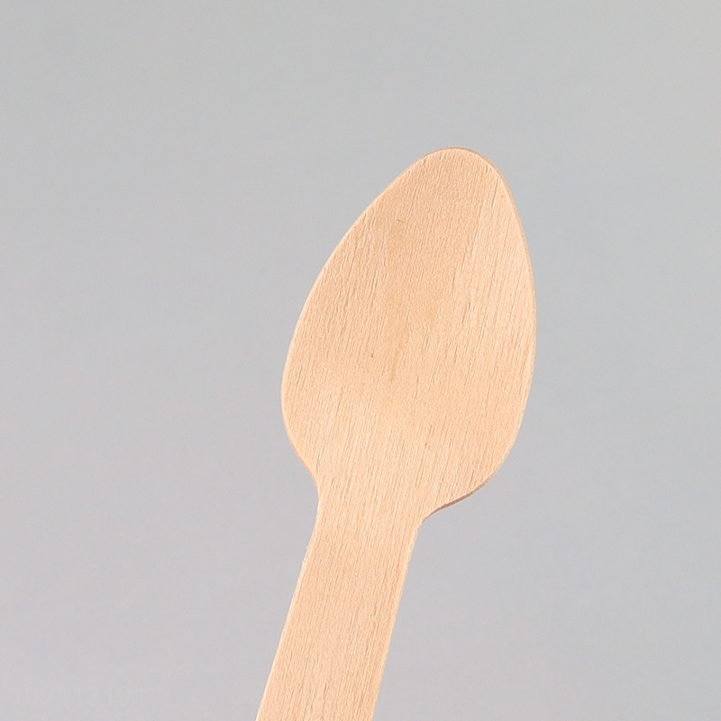 Latest products   natural color wooden disposable spoon