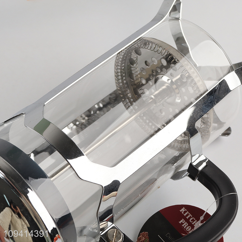 Good selling clear glass french press coffee maker