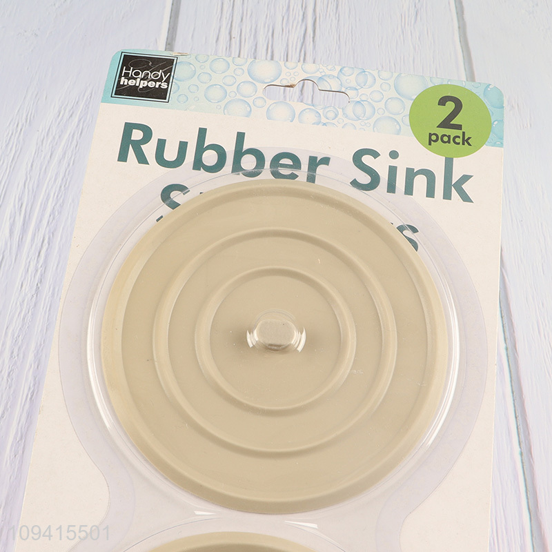 China factory 2pcs non-slip rubber sink mat