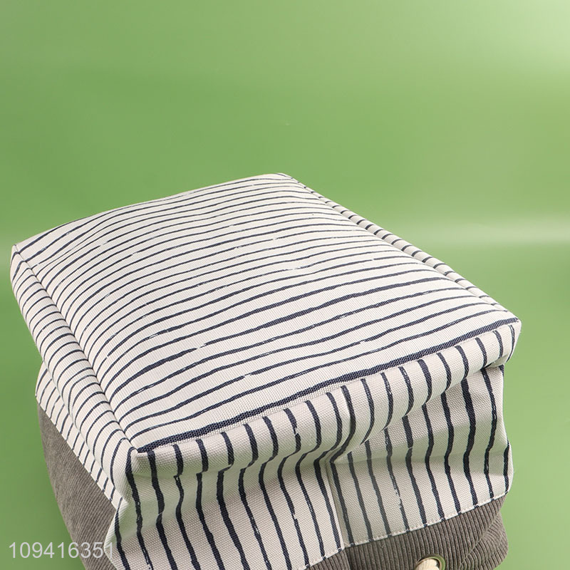 Top products rectangle polyester storagec basket for household