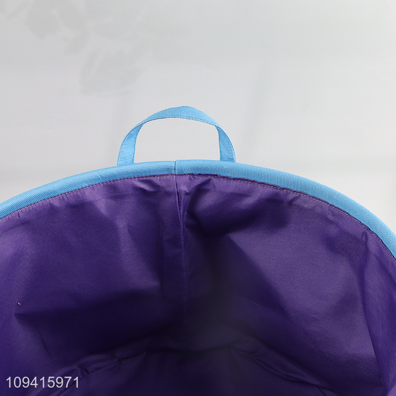 Hot selling foldable polyester storage basket with handle