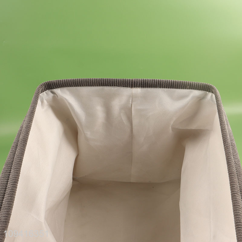 Top products rectangle polyester storagec basket for household