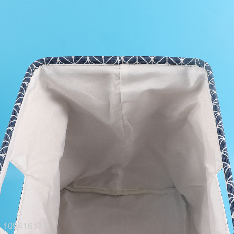 Factory price portable polyester storage basket with soft handle