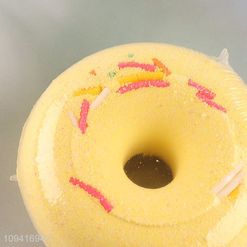 China factory cute donut shaped bath salt ball