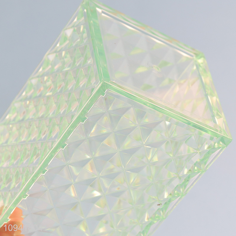 5 Pcs Green Diamond Texture Bathroom Accessory Set