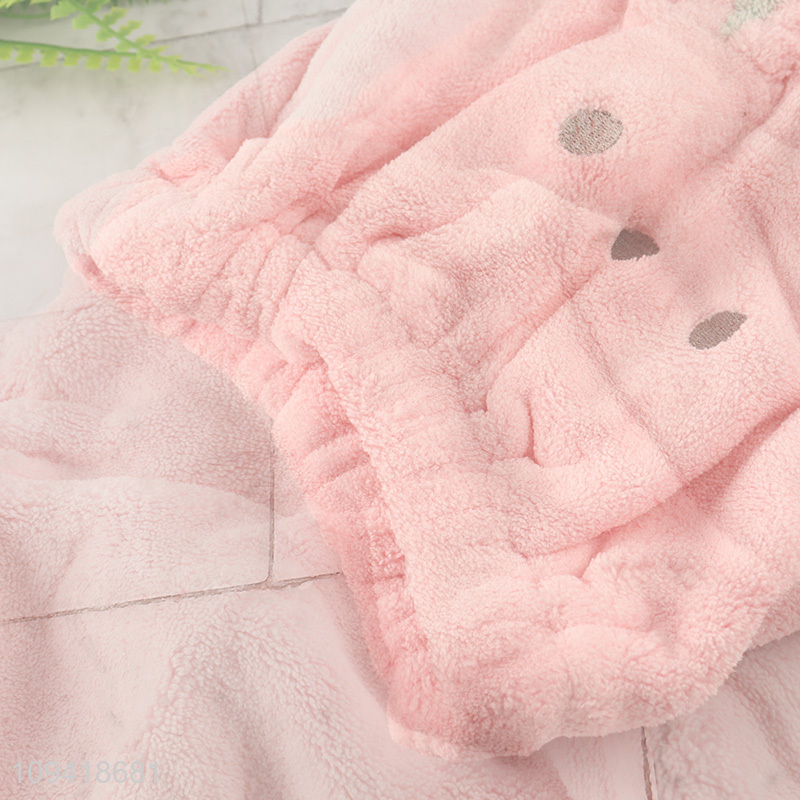 Top products cartoon hair-drying cap for girls