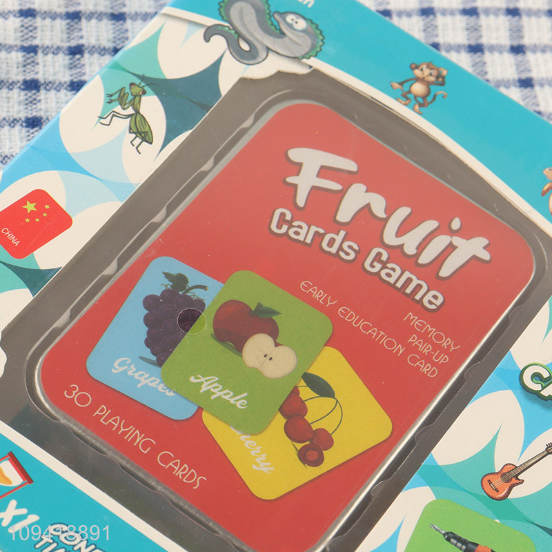 Top sale educational diy board game memory matching