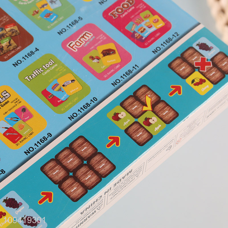 Good sale kids educational memory matching games brain game