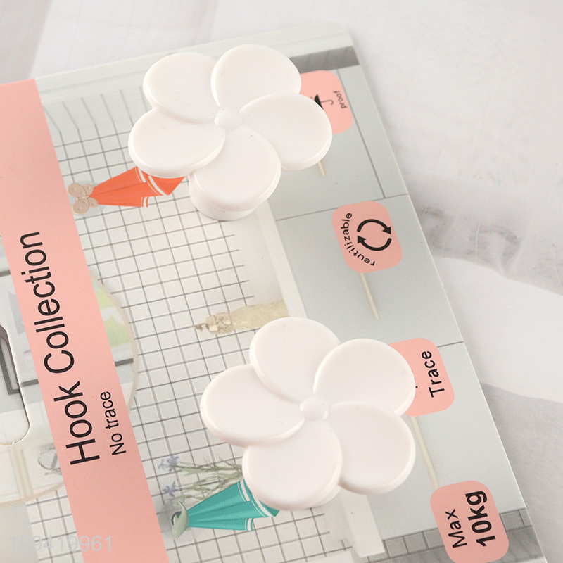 China factory 2pcs seamless flower hook hanging hook