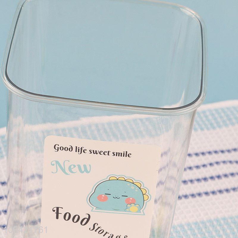 China wholesale square sealed storage jar for home