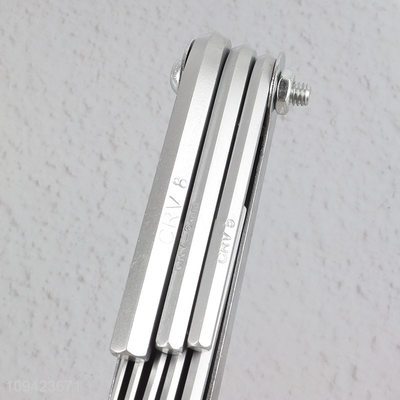 Wholesale Folding Hex Key Set Folding Torx Wrench Set